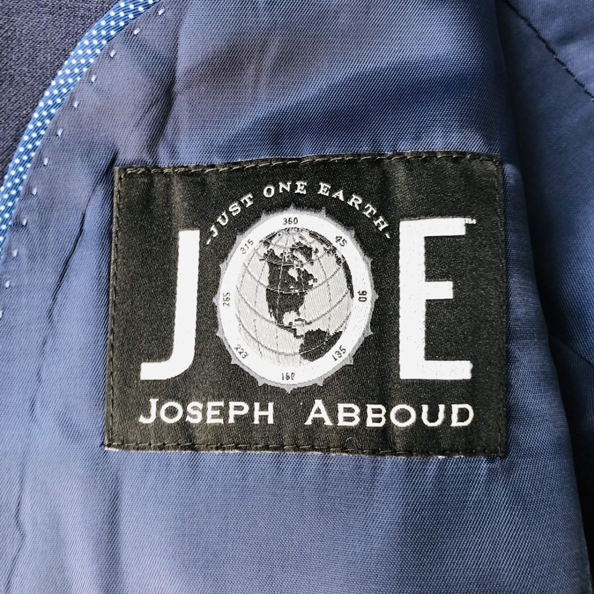 【美品/秋冬】JOSEPH ABBOUD ジョセフアブード セットアップスーツ 総裏 サイドベンツ ネイビー サイズ38 (M相当) ビジネス_画像3