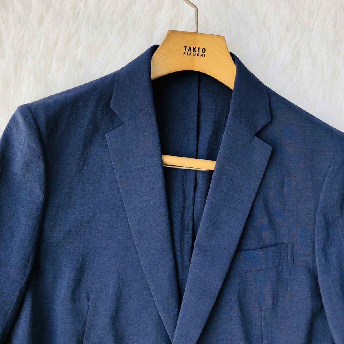 【美品/着心地◎】JOURNAL STANDARD ジャーナルスタンダード セットアップスーツ ストレッチ 本切羽 ネイビー Sサイズ ビジカジ _画像6