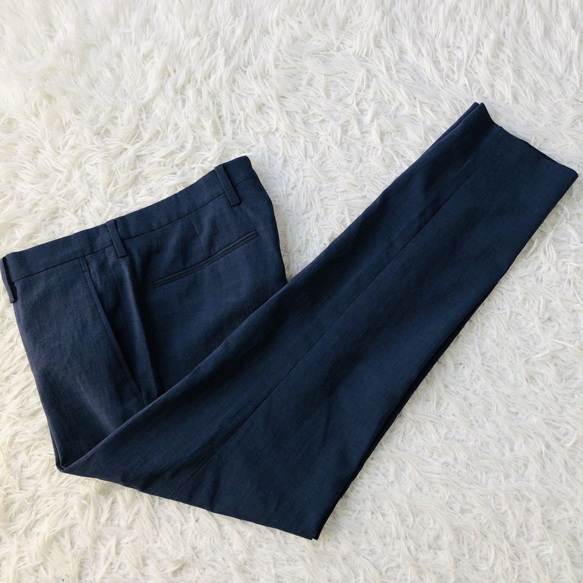 【美品/着心地◎】JOURNAL STANDARD ジャーナルスタンダード セットアップスーツ ストレッチ 本切羽 ネイビー Sサイズ ビジカジ _画像9