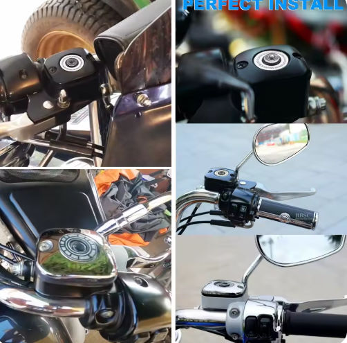 ハーレー 2005-2018 フロントブレーキマスターシリンダーカバー 黒/銀 ツーリング ダイナ ソフテイル_画像8