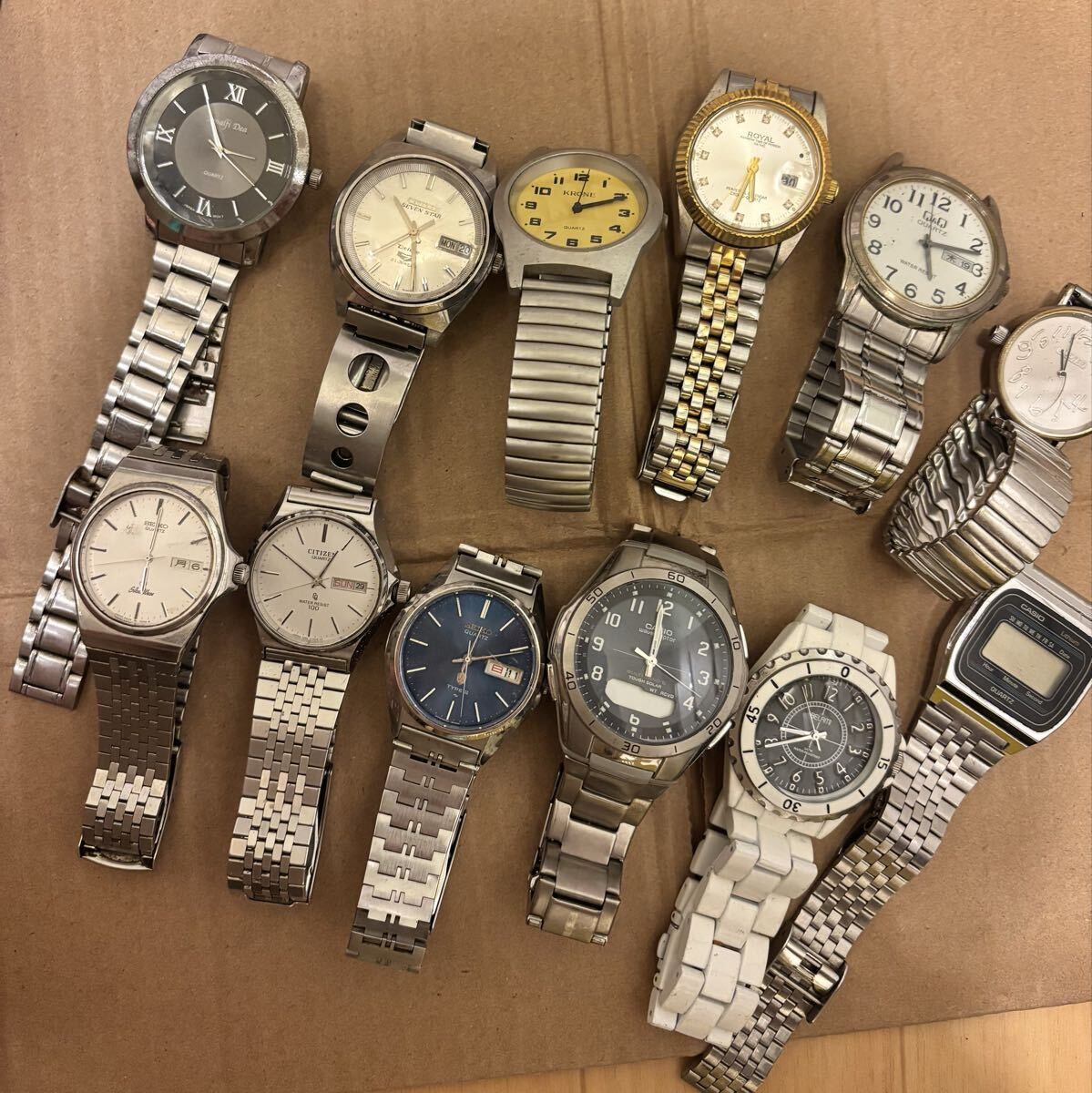 腕時計 RADO/ Nivada/COGU/SEIKO/CITIZEN /CASIO/ 他色 まとめて（200）点 レディース メンズ 大量腕時計 自動巻き 手巻き ジャンク_画像6