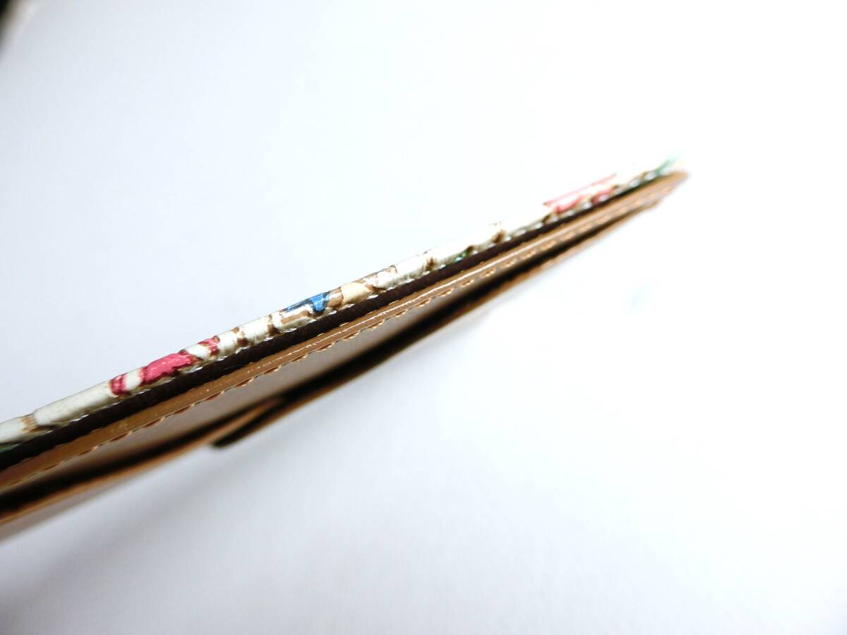 文庫屋大関　パスケース　フラット　名刺入れ　カードホルダー　エンボス　白アイボリー　本革レザー　皮革伝統工芸　収納箇所2　セイル_画像6