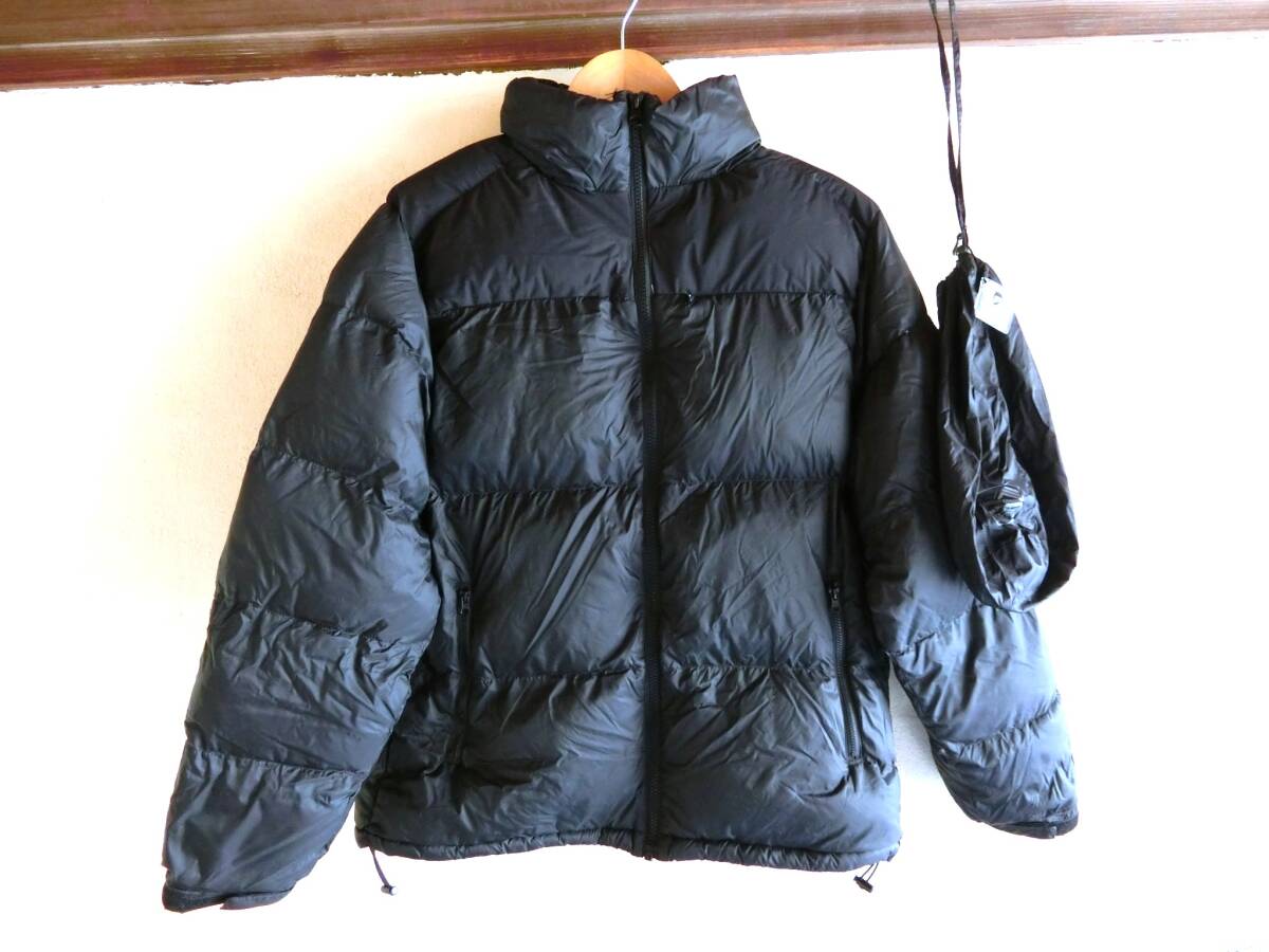 ワークマン　リペアテック　洗えるフュージョンダウン スタンド ブルゾン　メンズ　Mサイズ　黒　ブラック　収納ポーチ付き　ジップイン_画像1