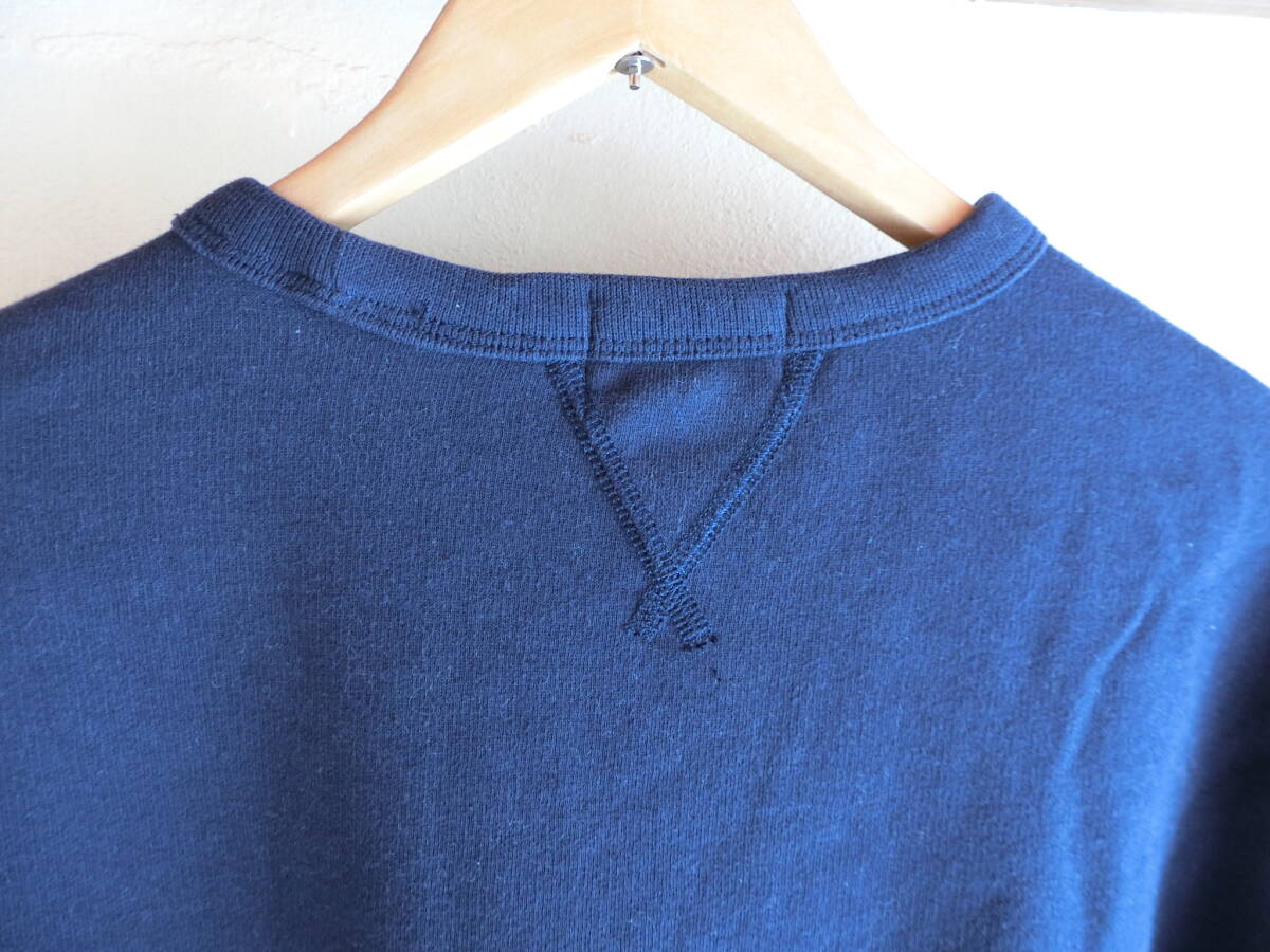 Ralph Lauren　ラルフローレン　両V スウェット　メンズ　Mサイズ　ネイビー　裏起毛　トレーナー　濃紺_画像7