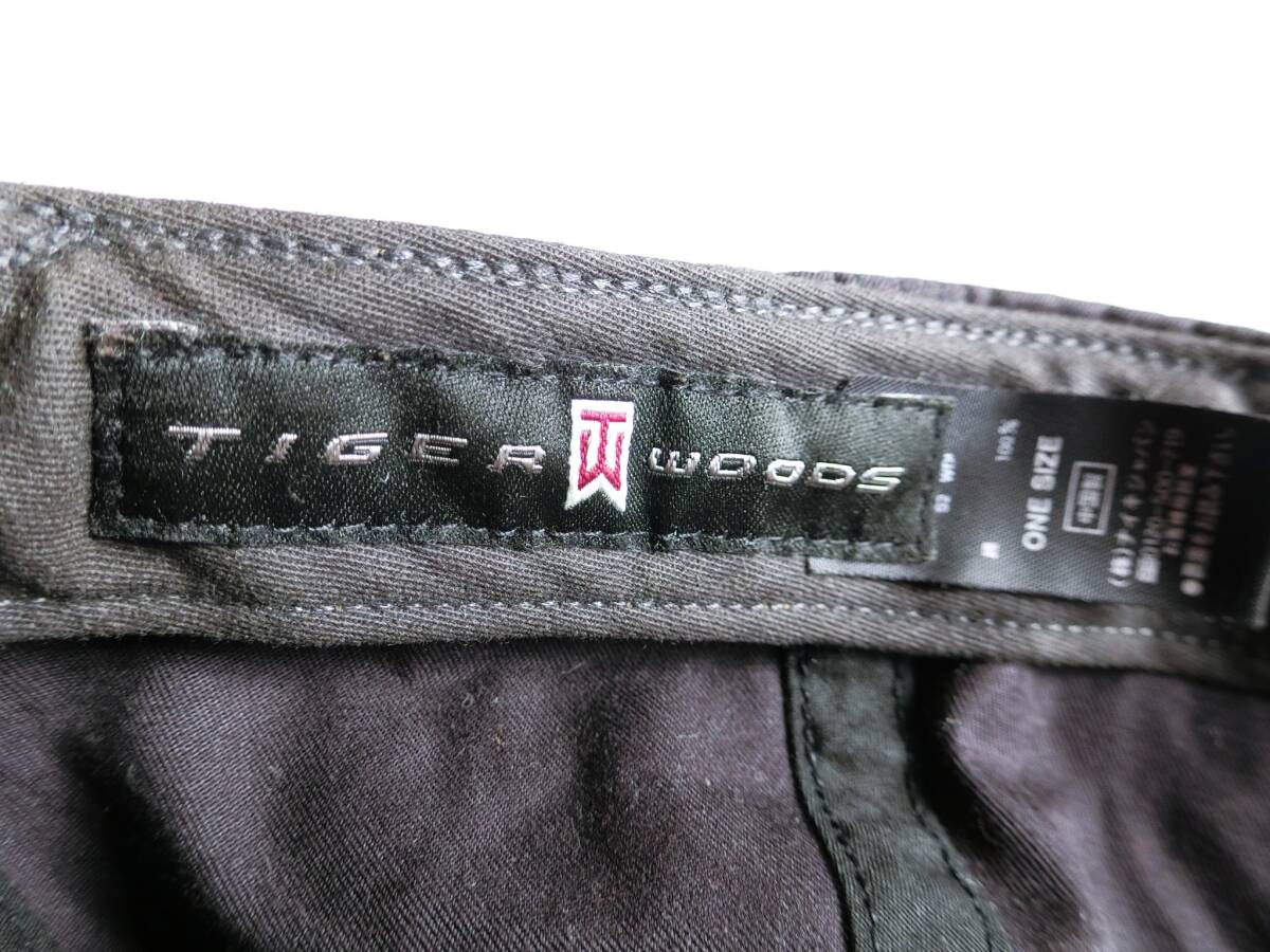 NIKE　90s 00s ナイキ ゴルフ　タイガーウッズ　キャップ　FREEサイズ　メンズ TIGER WOODS　ヴィンテージ　黒　ブラック　スウッシュ_画像9