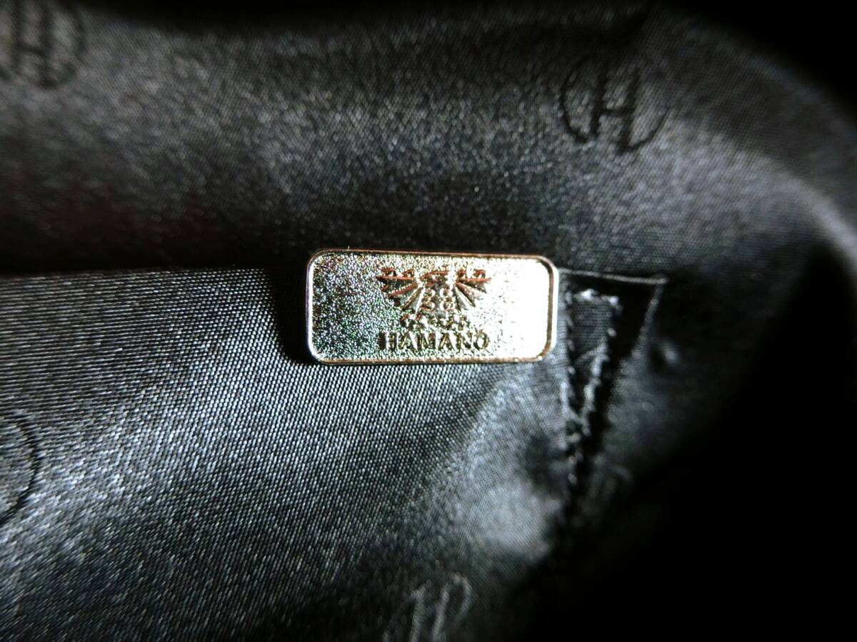 濱野皮革工藝　HAMANO グレース ディライト トート バッグ　ブラック×シルバー金具　美品　良品　本革レザー_画像6