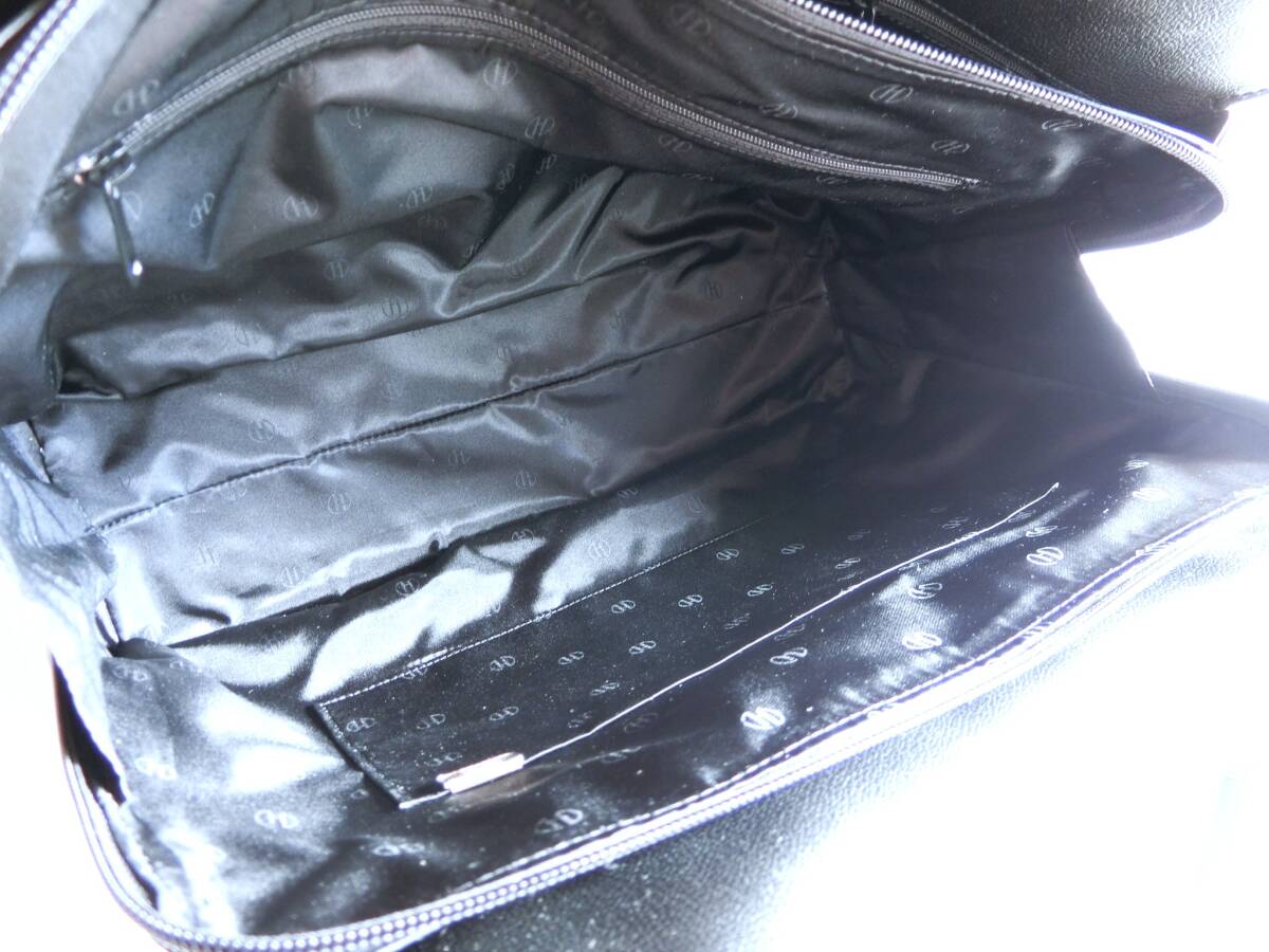 濱野皮革工藝　HAMANO グレース ディライト トート バッグ　ブラック×シルバー金具　美品　良品　本革レザー_画像4