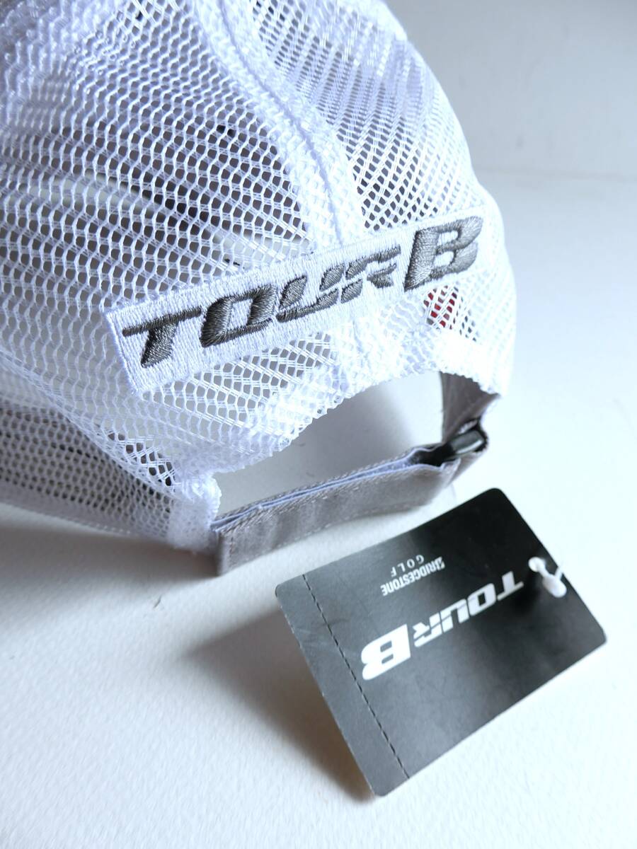 ブリヂストン　ゴルフ　ハーフメッシュ キャップ　フリーサイズ（56cm～59cm調整可）　未使用　新品　BRIDGESTONE GOLF TOUR B_画像10