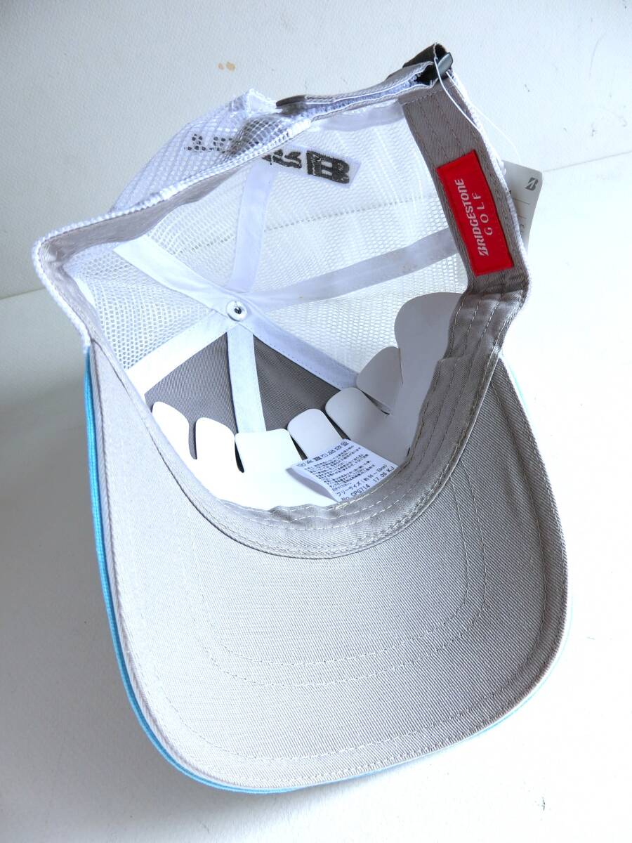 ブリヂストン　ゴルフ　ハーフメッシュ キャップ　フリーサイズ（56cm～59cm調整可）　未使用　新品　BRIDGESTONE GOLF TOUR B_画像7