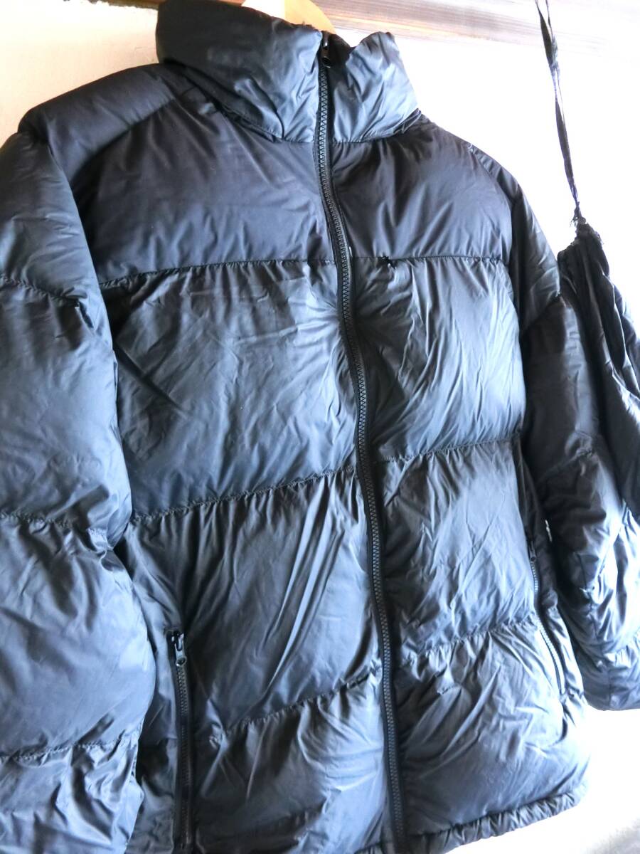 ワークマン　リペアテック　洗えるフュージョンダウン スタンド ブルゾン　メンズ　Mサイズ　黒　ブラック　収納ポーチ付き　ジップイン_画像2