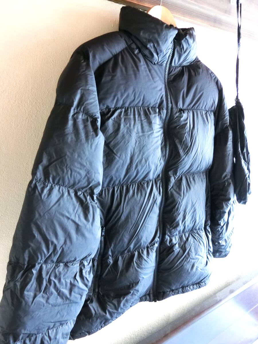 ワークマン　リペアテック　洗えるフュージョンダウン スタンド ブルゾン　メンズ　Mサイズ　黒　ブラック　収納ポーチ付き　ジップイン_画像6