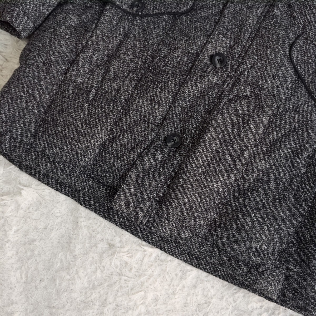 【入手困難/メンズLLサイズ】インターメッツォ INTERMEZZO スタンドカラーダウンジャケット　コート フード収納 ペイズリー 大きいサイズ_画像5