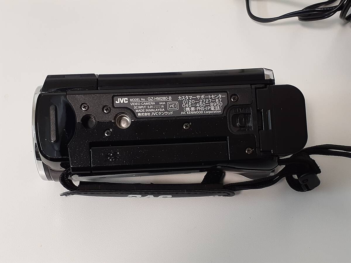 JVCケンウッド　エブリオGZ-HM280　ビデオカメラ ダブルSDカードスロット箱、取説、予備バッテリー、ケーブル 美品　通電確認済み_画像8