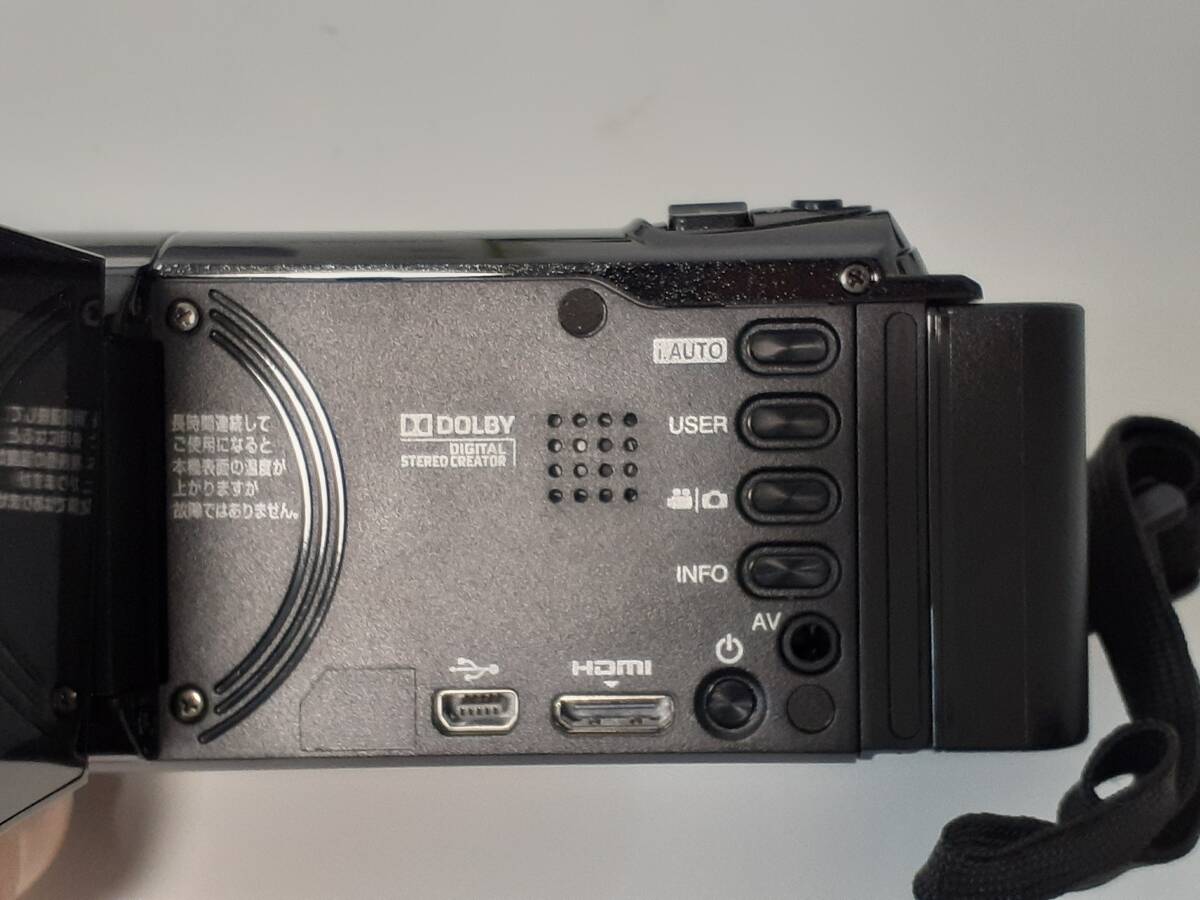 JVCケンウッド　エブリオGZ-HM280　ビデオカメラ ダブルSDカードスロット箱、取説、予備バッテリー、ケーブル 美品　通電確認済み_画像10