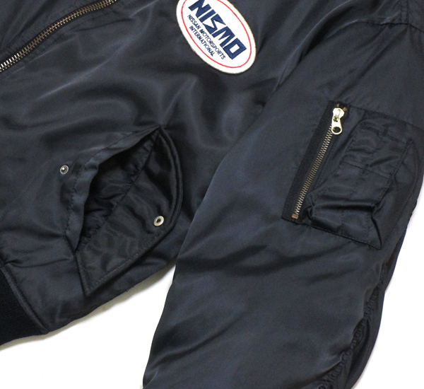 超希少! 80's ビンテージ NISMO ニスモ GLEEMAN製 背面刺繍 カスタム MA-1 ジャケット ♪trd フライト alpha NISSAN 無限 gtr 旧車 f1 90s_画像8