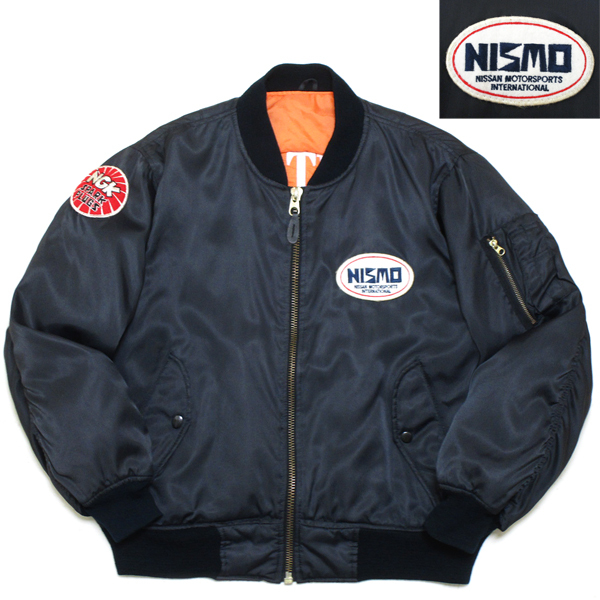 超希少! 80's ビンテージ NISMO ニスモ GLEEMAN製 背面刺繍 カスタム MA-1 ジャケット ♪trd フライト alpha NISSAN 無限 gtr 旧車 f1 90s_画像1