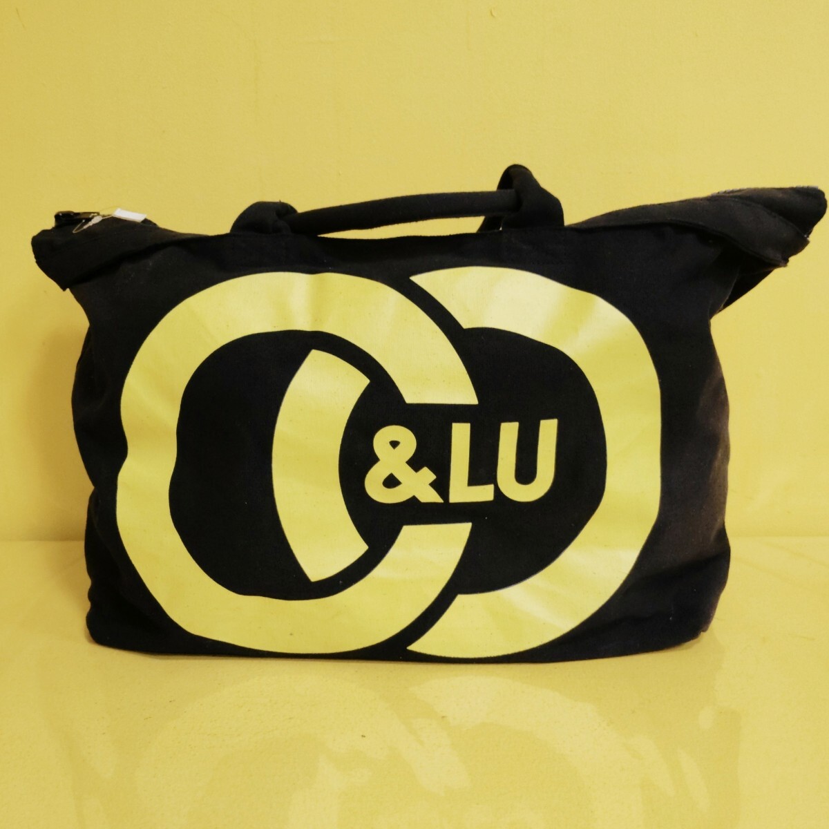 CO&LU　ココルル　トートバッグ　大型バッグ　キャンバス　FIRST SUNRISE 2013　黒　鞄_画像1