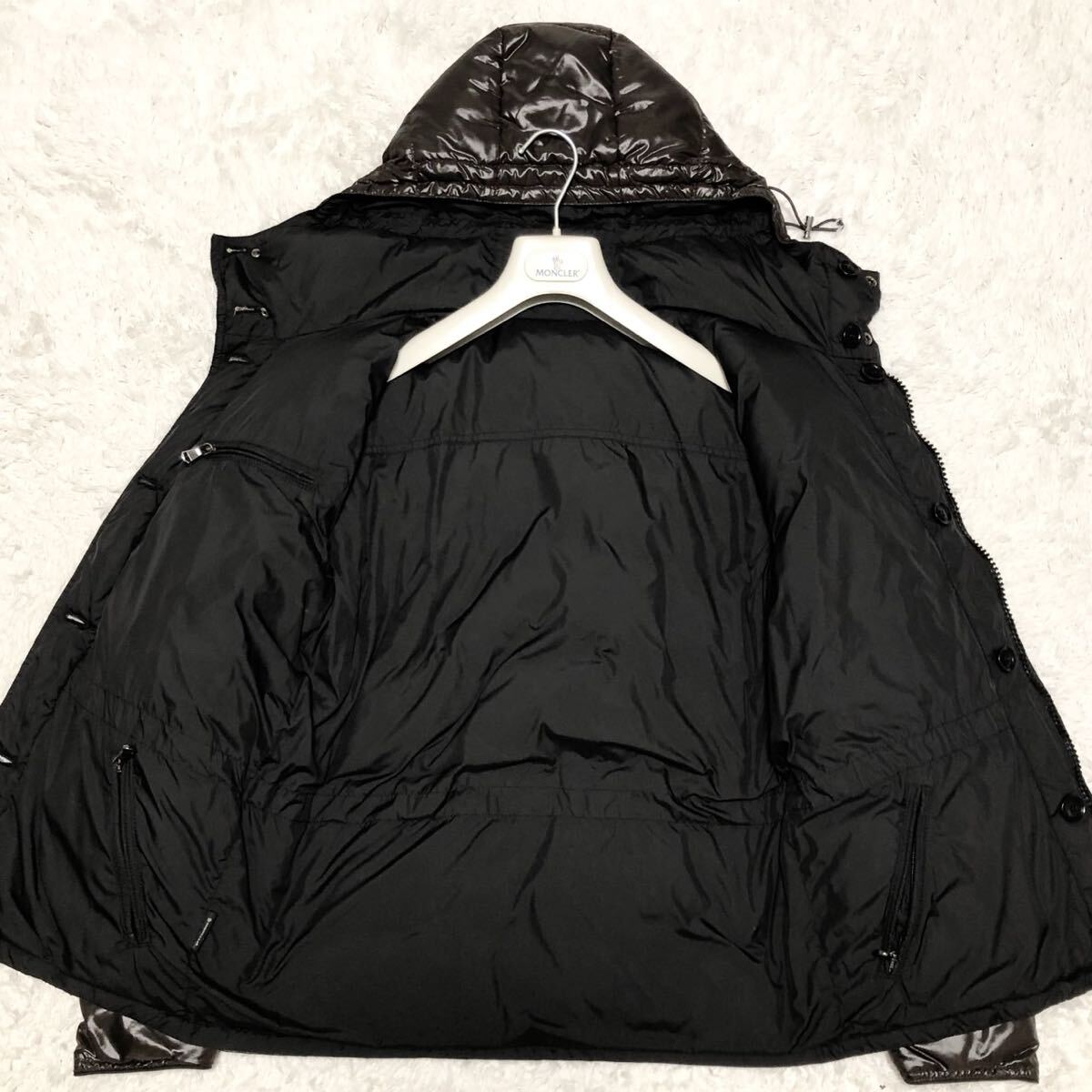 廃盤品 moncler モンクレール ハリウッド リバーシブル　ダウンジャケット 肩ワッペン ダークブラウン系_画像3