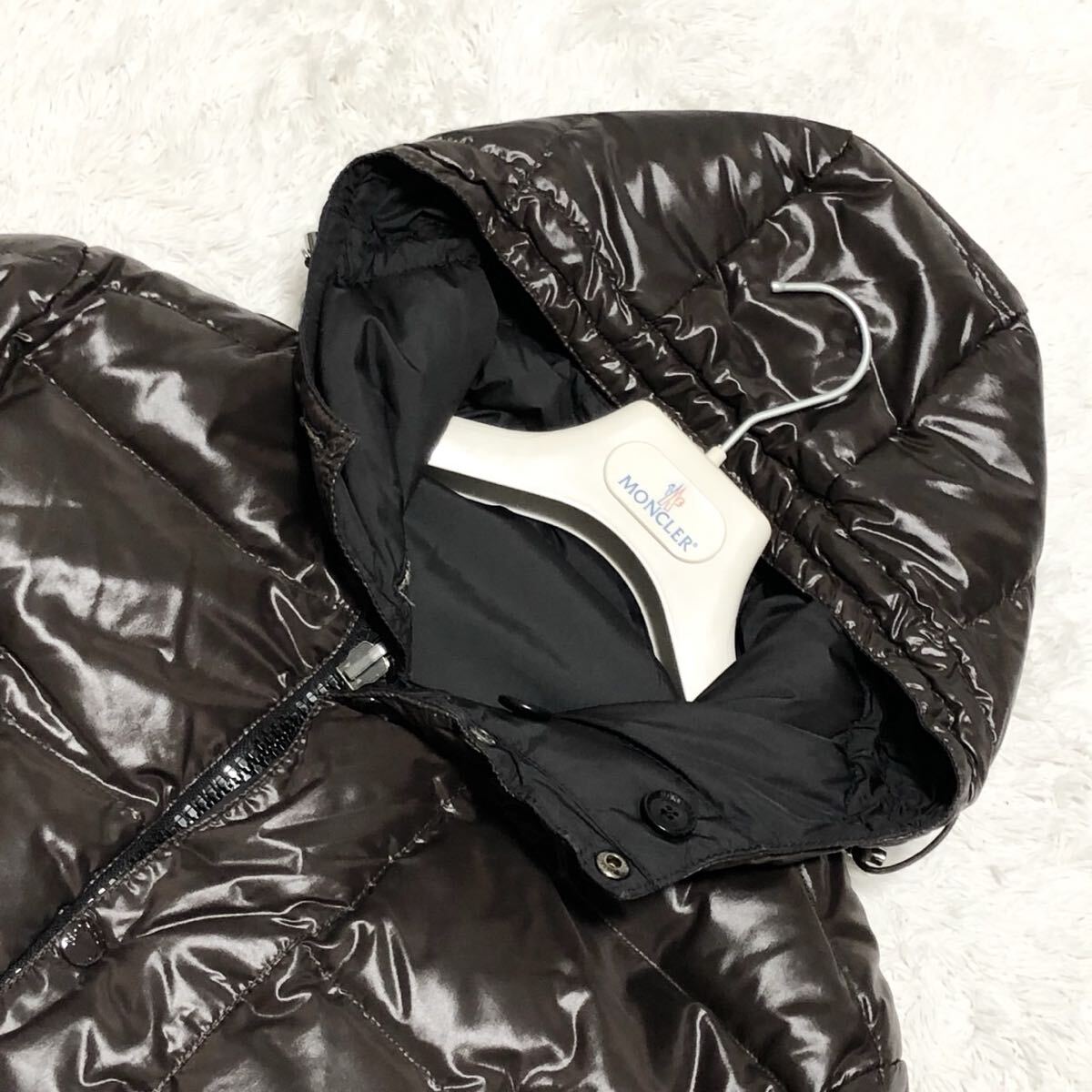 廃盤品 moncler モンクレール ハリウッド リバーシブル　ダウンジャケット 肩ワッペン ダークブラウン系_画像6