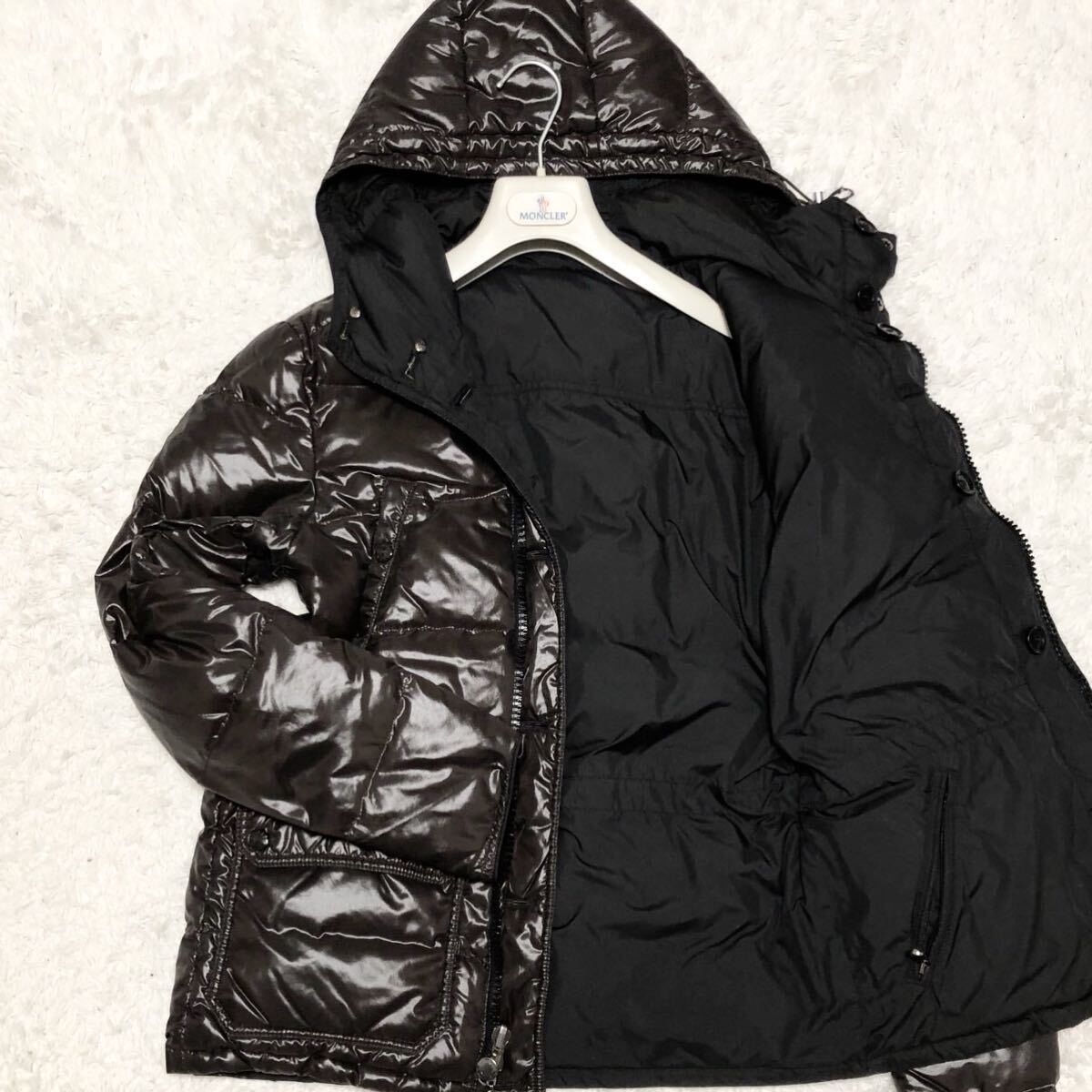 廃盤品 moncler モンクレール ハリウッド リバーシブル　ダウンジャケット 肩ワッペン ダークブラウン系_画像10