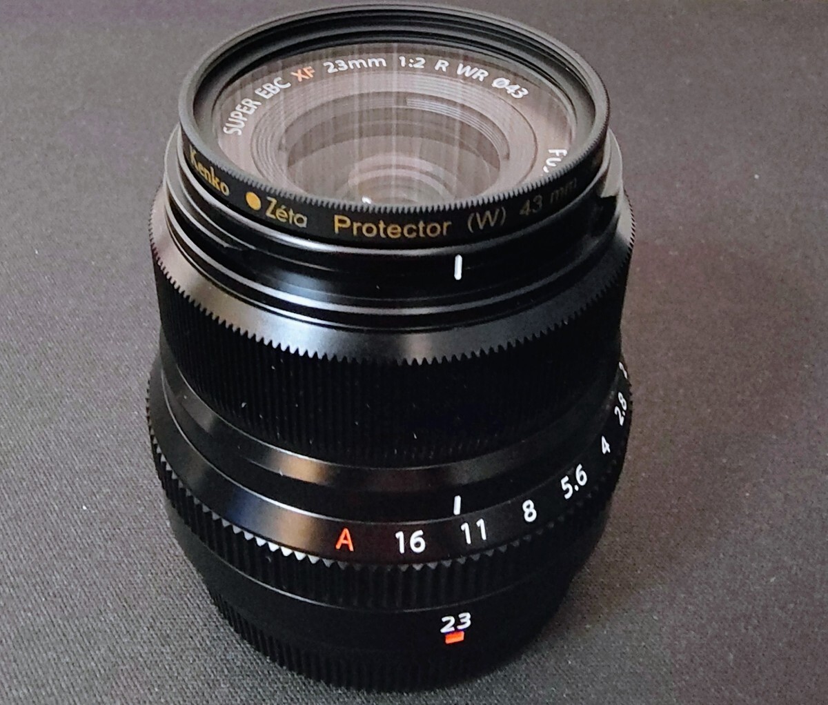富士フイルム フジノン コンパクトプライムシリーズ 単焦点 xf23mmf2 r wr、ケンコー zeta レンズプロテクター、セットで_画像2