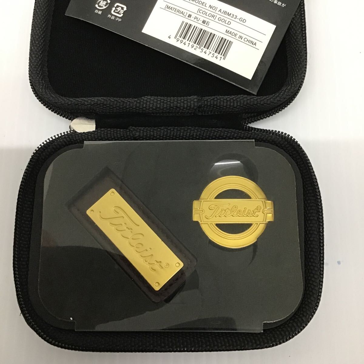 ☆ 未使用　Titleist タイトリストベルトクリップマーカー BM33 ゴールド_画像2