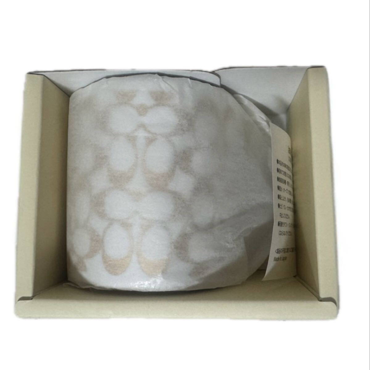 【COACH 新品 未使用】コーチ シグネチャー マグカップ ベージュ コーヒーカップ マグ カップ ニューヨーク _画像3