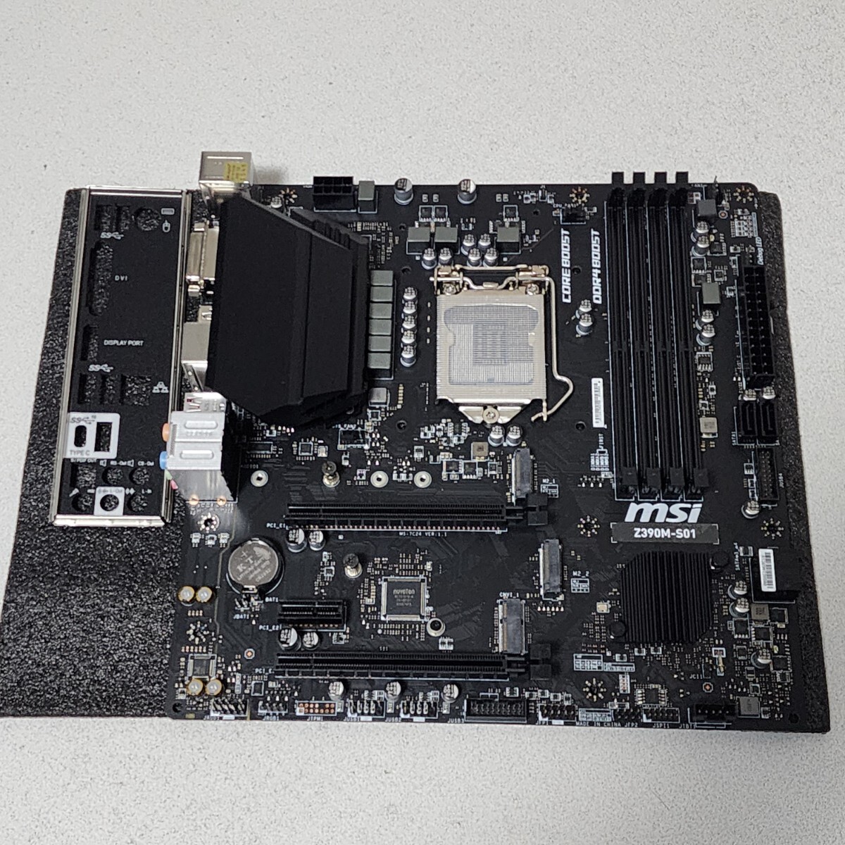 MSI Z390M-S01 IOパネル付属 LGA1151 MicroATXマザーボード 第8・9世代