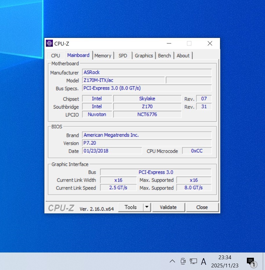 ASRock Z170M-ITX/ac IOパネル付属 LGA1151 Mini-ITXマザーボード 第6・7世代CPU対応 最新Bios 動作確認済 PCパーツ_画像5