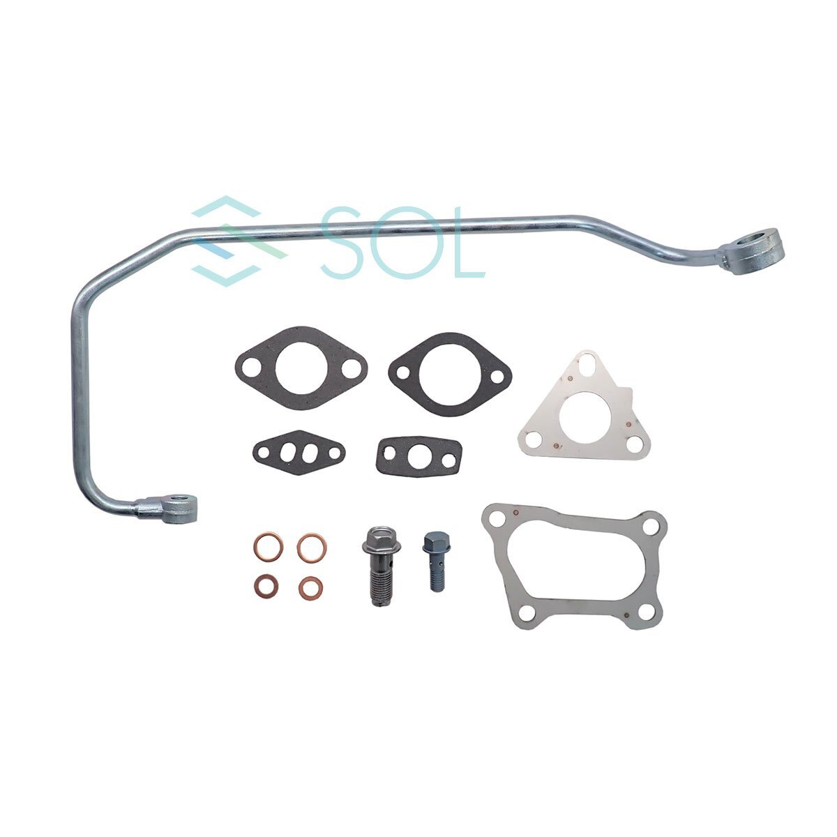 ホンダ バモス HM1 タービン ターボチャージャー 補器類 ガスケット 14点セット VG05 VG06 18900-PTG-003 コア返却不要 出荷締切18時_画像6