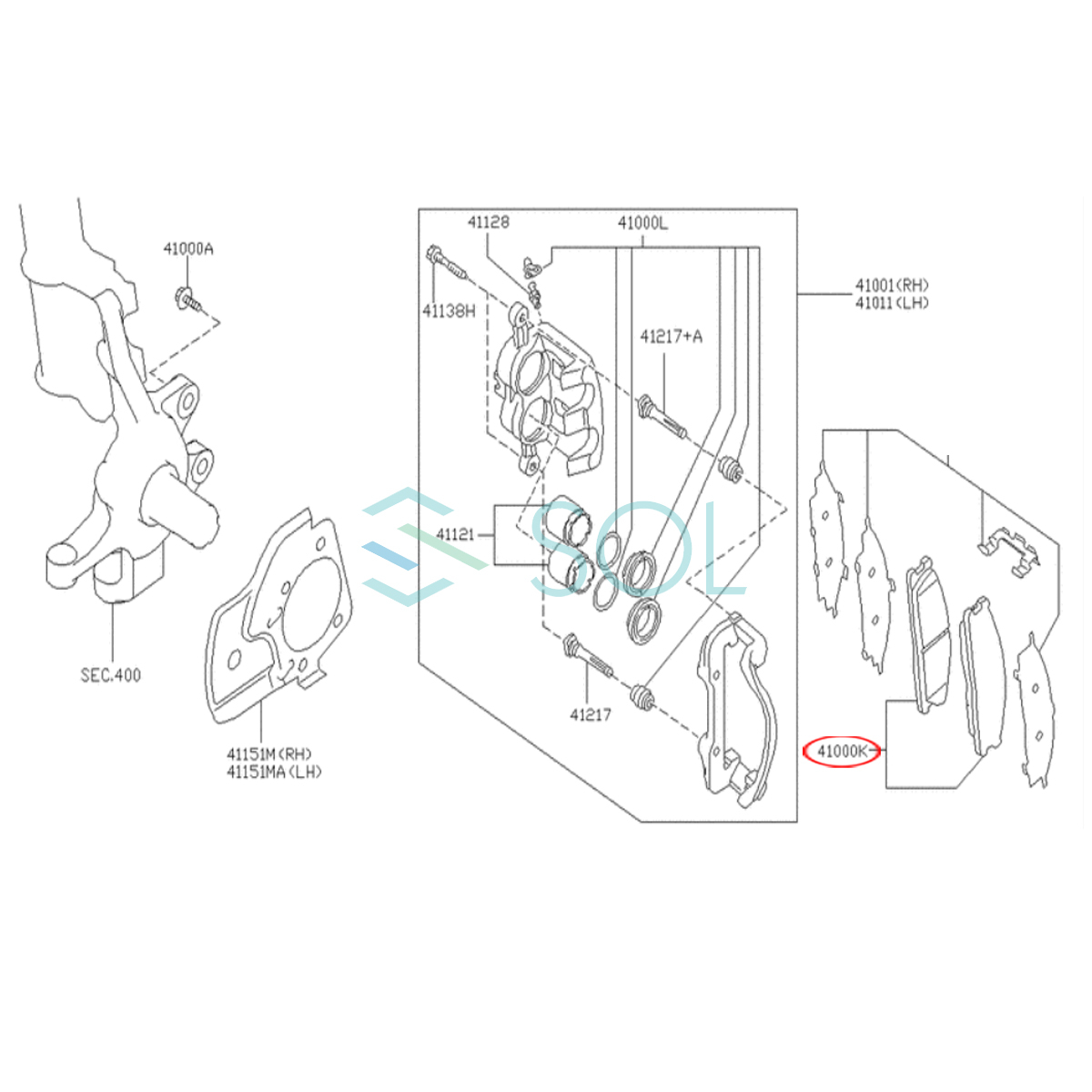 HAPAD 日産 キャラバン VPE25 フロント ブレーキパッド ディスクパッド 左右セット AY040-NS105 AY040-NS154 18時まで即日出荷_画像3