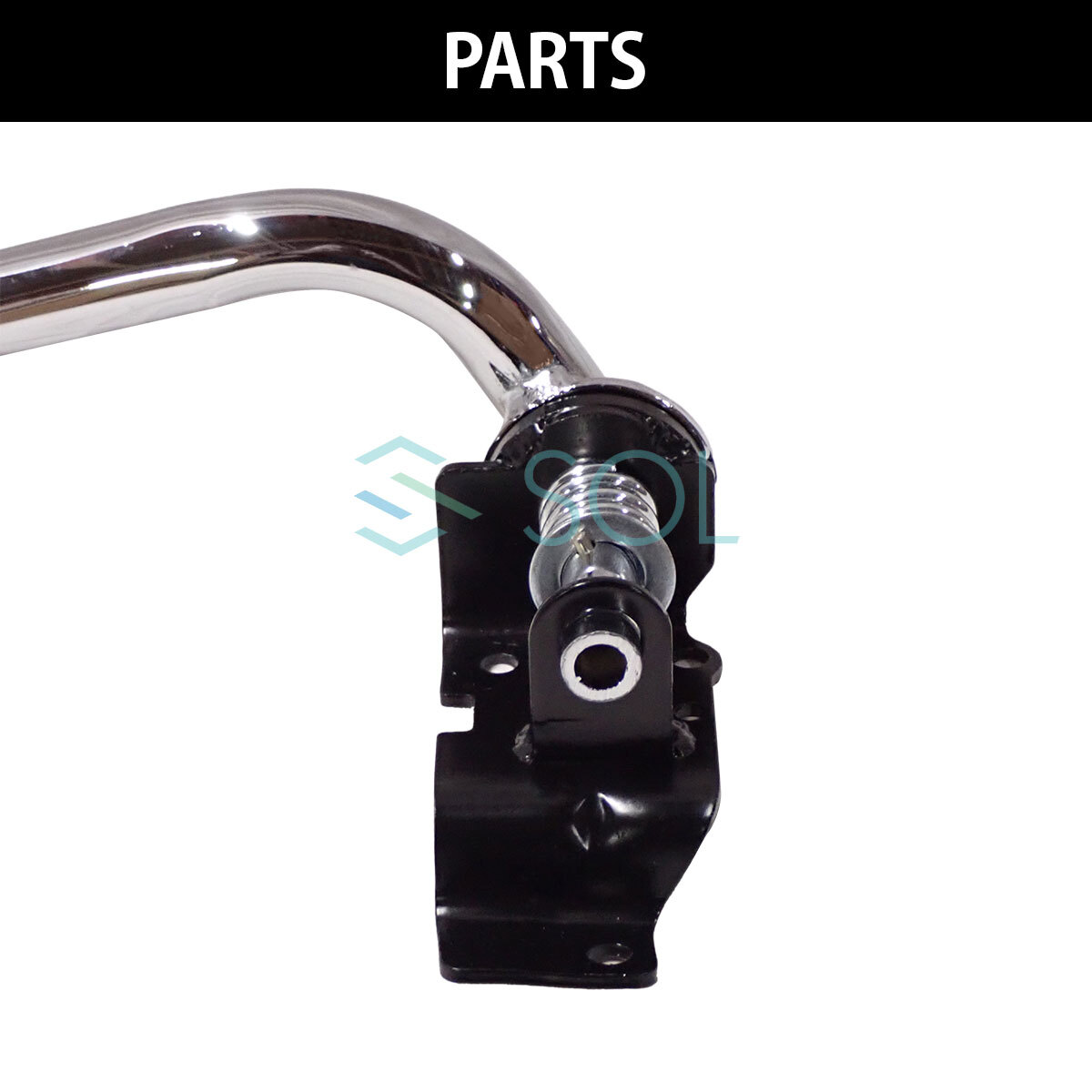 いすゞ 07 エルフ 標準 ローキャブ用 メッキ ミラーステー 右手動 左電動 左右セット サイド ミラーアーム 車種専用設計_画像3