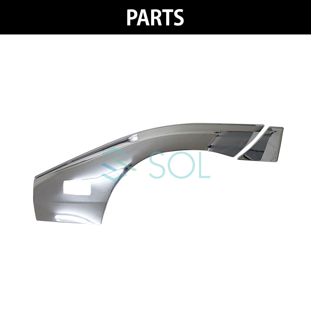 フロント フェンダーカバー 日野 デュトロ エアループデュトロ トヨタ ダイナ 左右セット パーツ ABS製 クロームメッキ 出荷締切18時_画像3