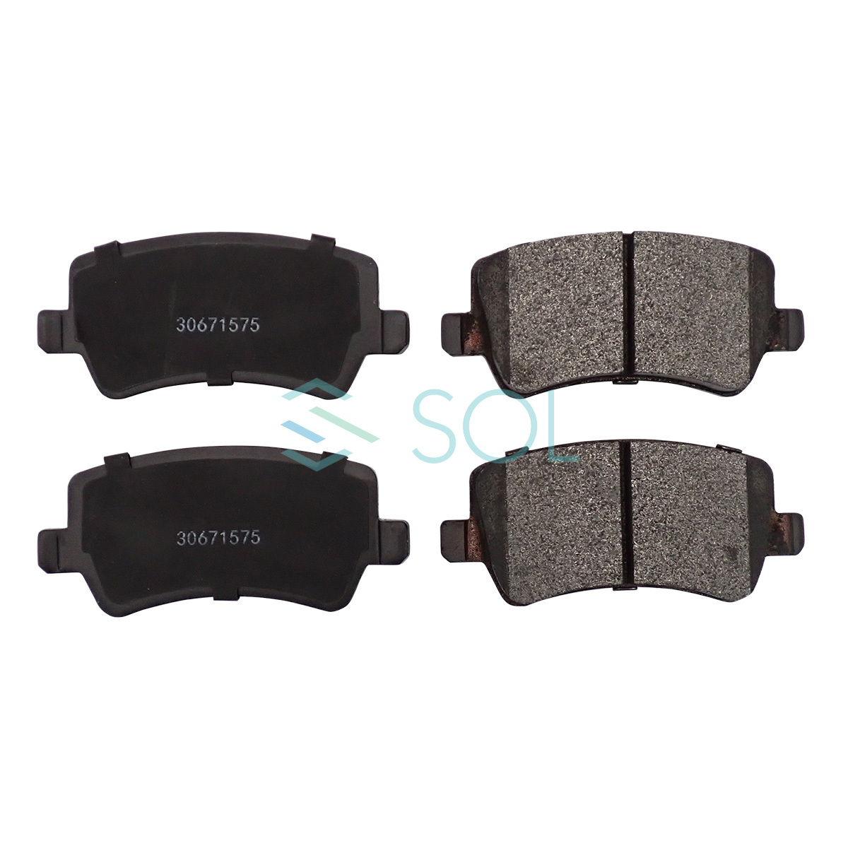 HAPAD ボルボ S60II 134 S80II 124 V60I 155 V70III 135 XC60I 156 XC70II 136 リア ブレーキパッド 左右セット 30671575 31317482_画像2