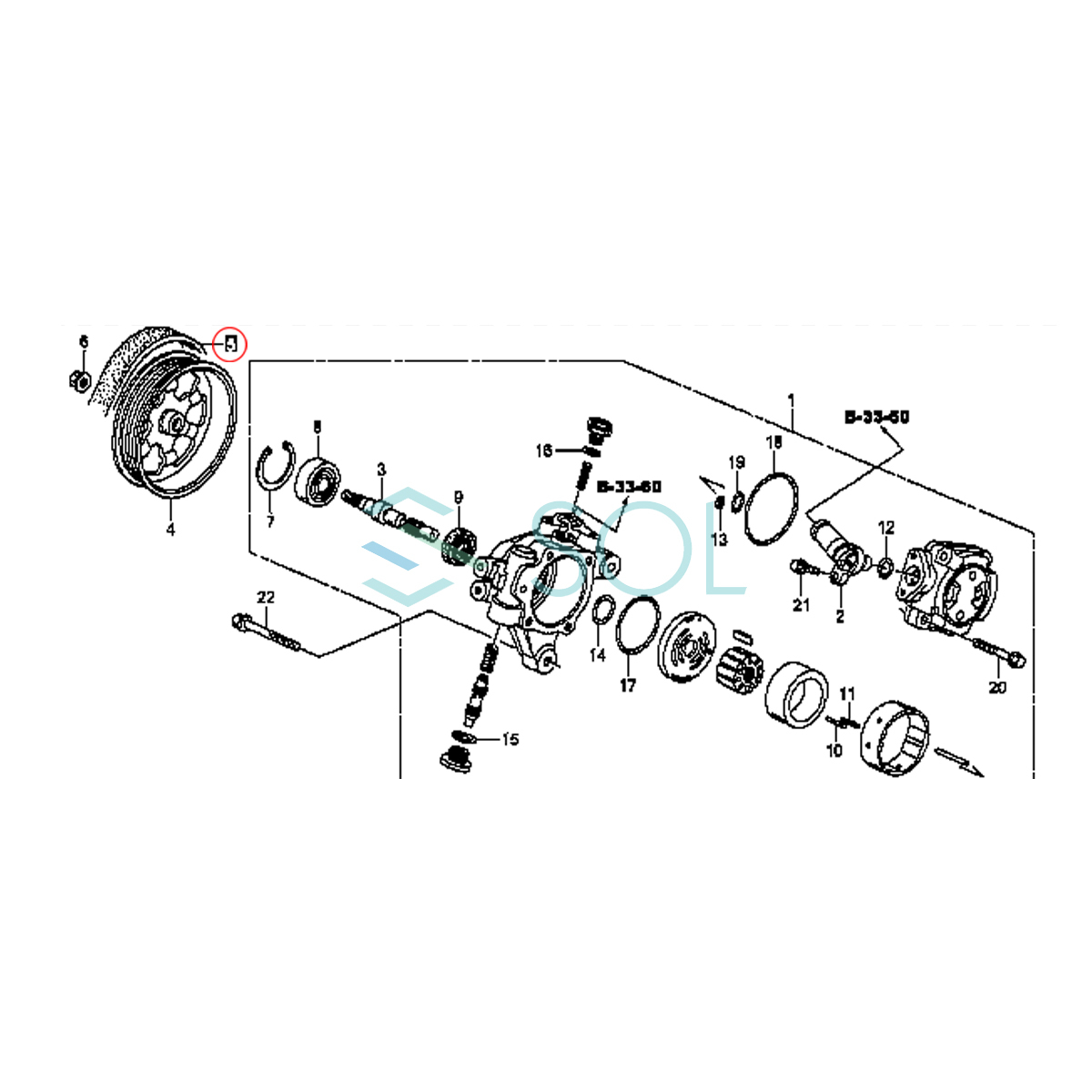 ホンダ ステップワゴン スパーダ(RG1 RG2 RG3 RG4) オデッセイ(RB1 RB2) ファンベルト 7PK-1776L 56992-RTA-003 56992-RFE-003_画像2