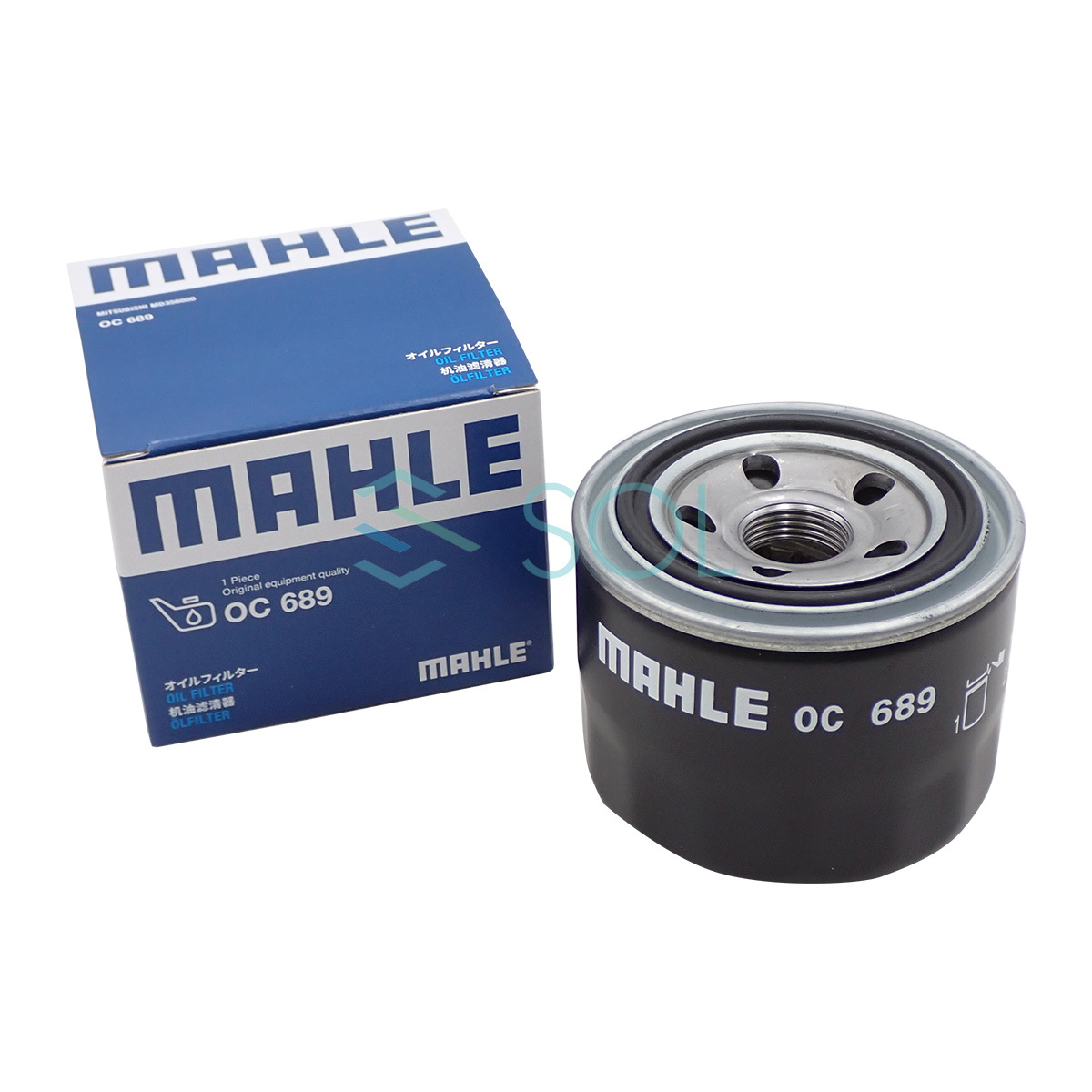 MAHLE オイルフィルター 10個セット OC689 出荷締切18時 RVR エテルナ エテルナ ギャラン パジェロ デリカ ランエボ レグナム 等_画像2