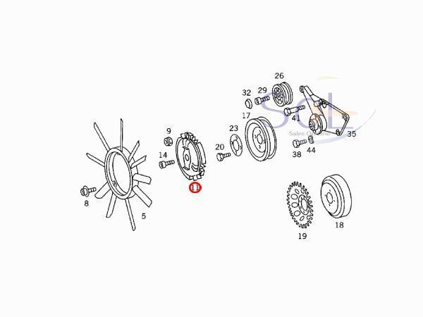 ベンツ W124 W210 W126 W140 R129 ファンクラッチ ファンドライブ E280 E320 300SE S280 S320 SL320 1032000622 1032000422 出荷締切18時_画像2