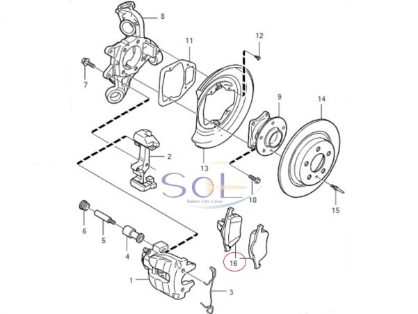 HAPAD VOLVO ボルボ XC70 SB リア ブレーキパッド ディスクパッド 左右セット 30648382 8634925 18時まで即日出荷_画像3