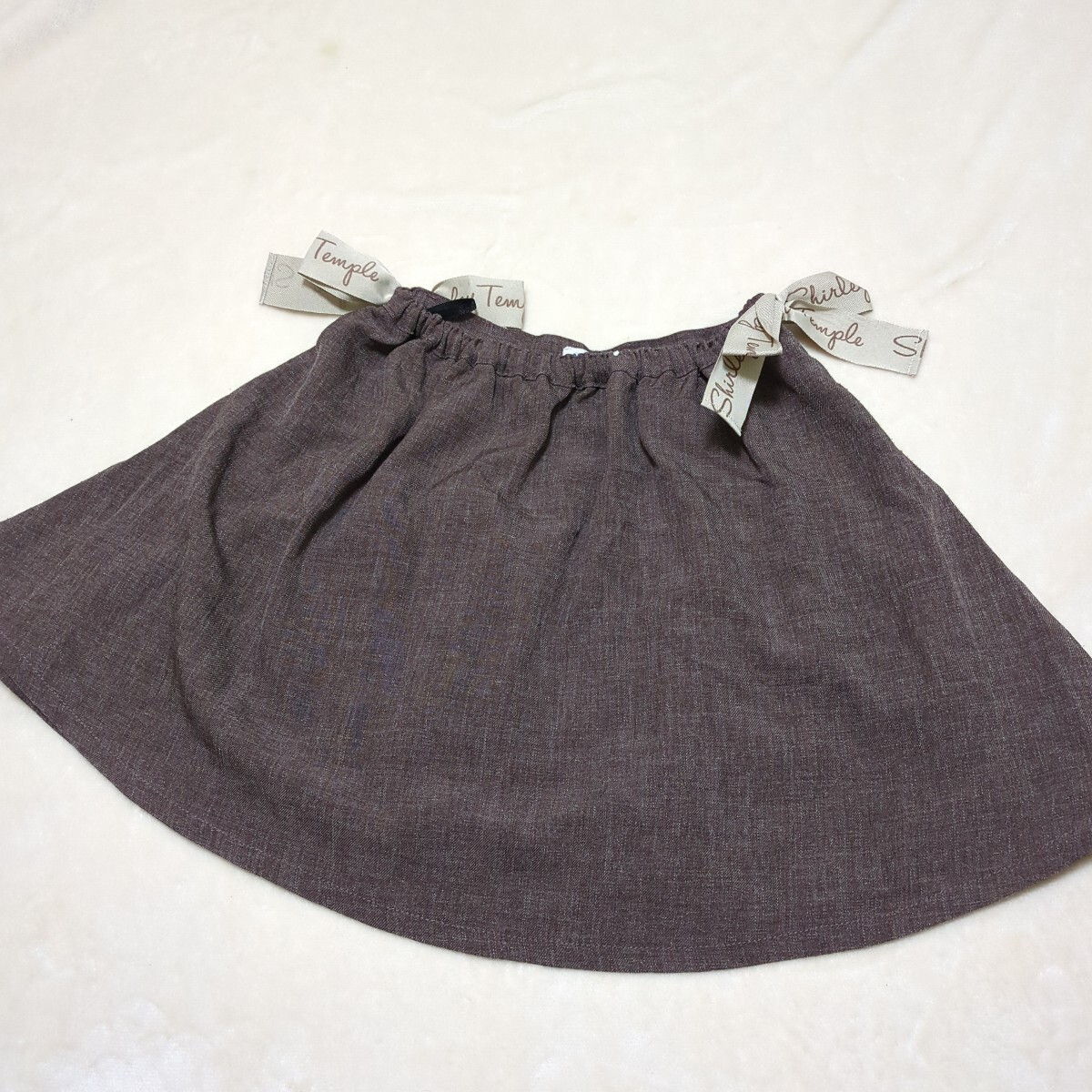 ShirleyTemple＊シャーリーテンプル＊茶色＊リボン＊スカート＊used品_画像1