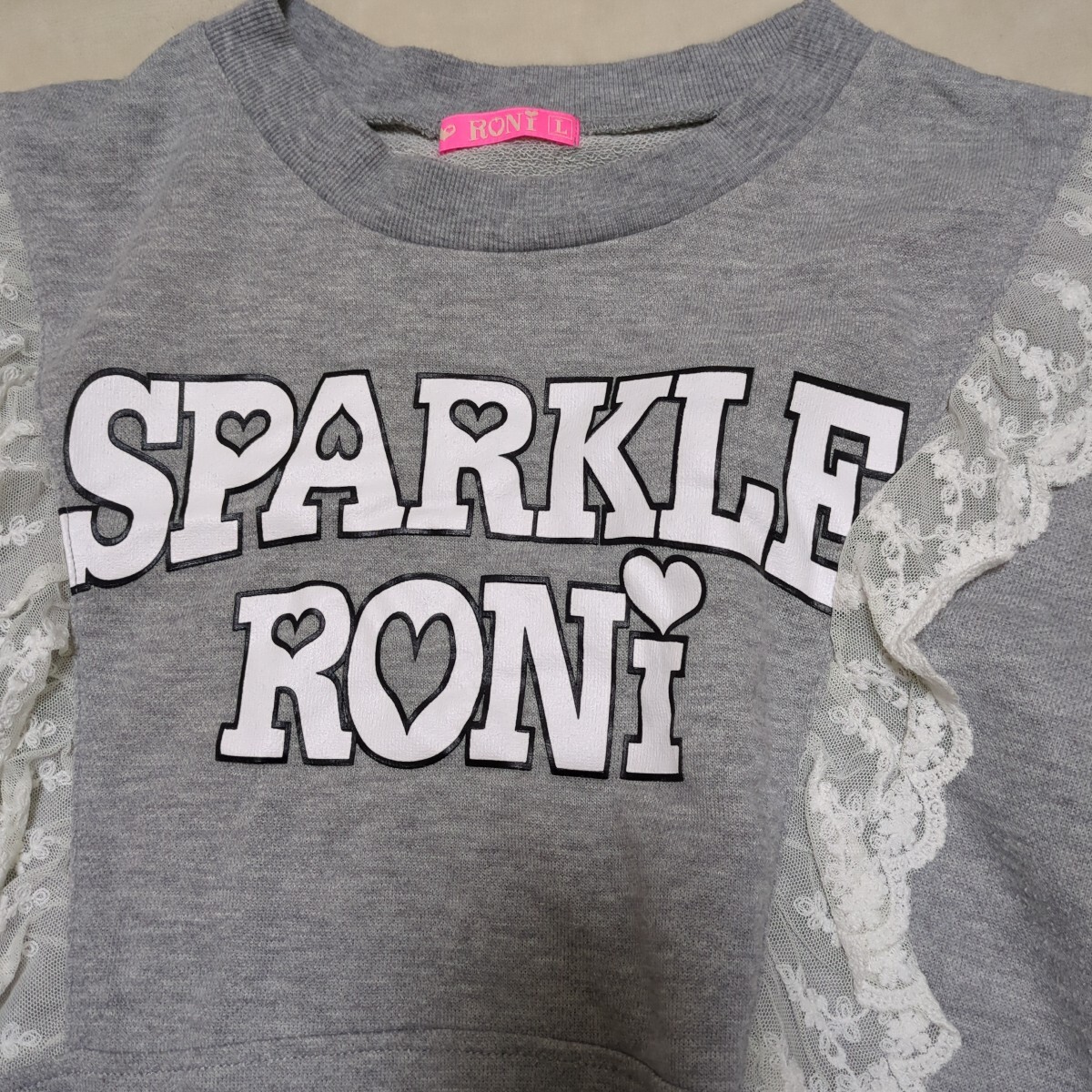 RONI＊ロニィ＊グレー＊トレーナー＊used品_画像2