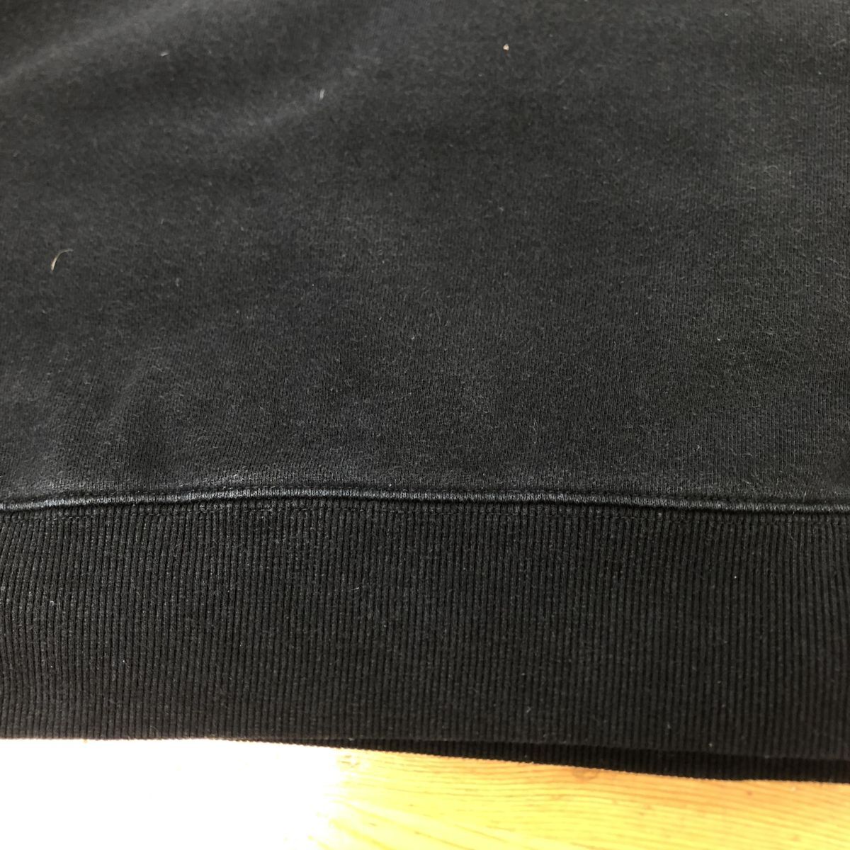 2N1566-Y*VOLCOM Volcom длинный рукав спортивная фуфайка футболка вырез лодочкой передний принт обратная сторона ворсистый мужской осень-зима *sizeM черный хлопок 