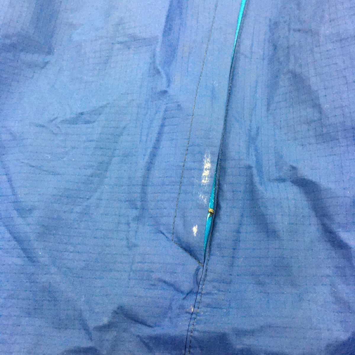 2N1306-U-N◆mont-bell モンベルレイントラッカーナイロンジャケット セットアップ レインコート ナイロンパンツ◆sizeS 青 ブルー グレー_画像6