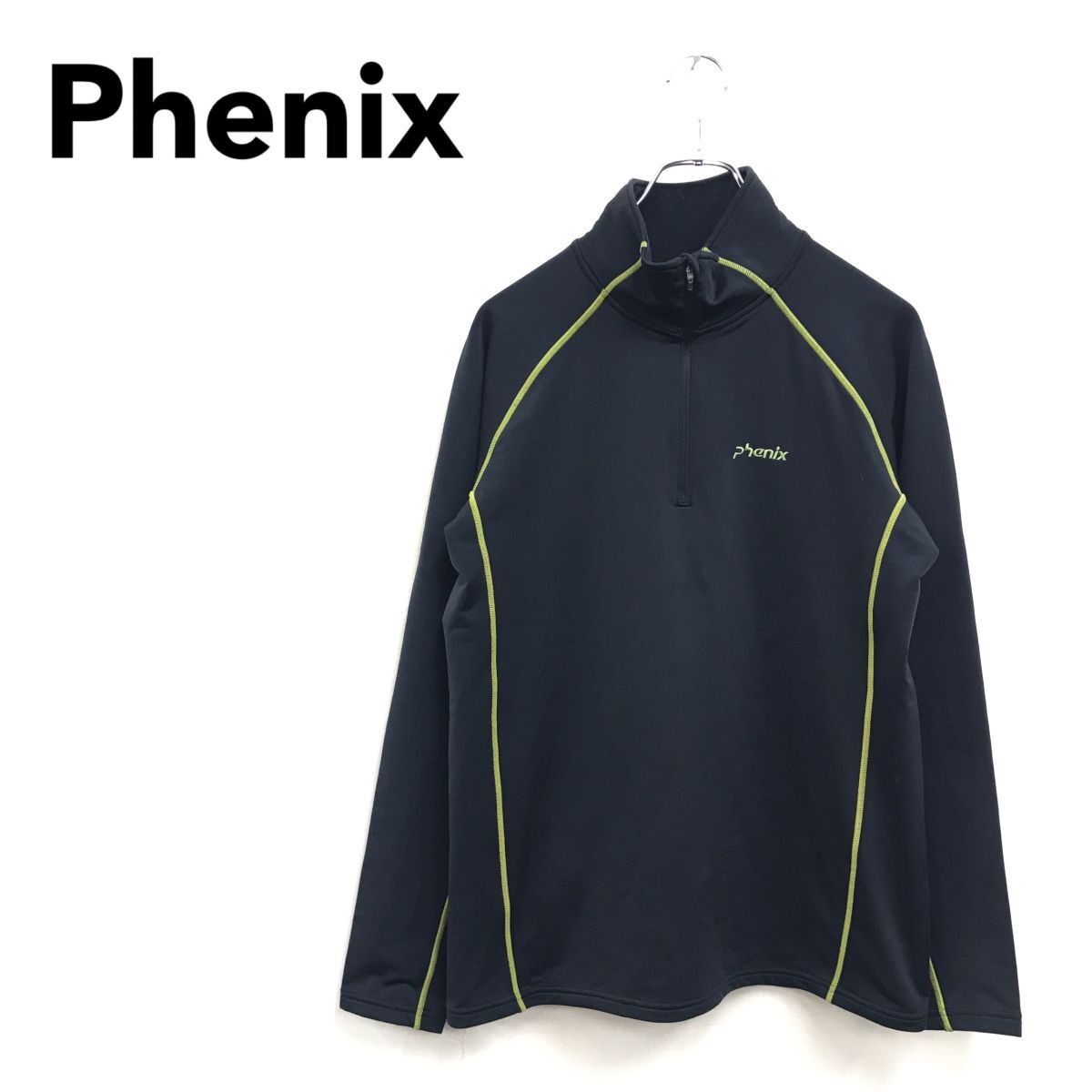 2N1860-R◆phenix フェニックス ハーフジップウォームシャツ◆サイズL メンズ 紳士 トップス 秋冬 裏起毛 ストレッチ スポーツ アウトドア_画像1