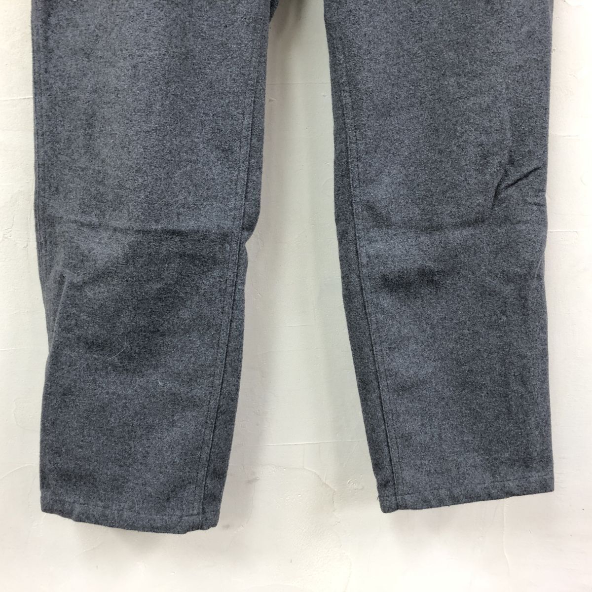 2N2114-N◆ GRAMiCCI BEAMS グラミチ ビームス ウールブレンドパンツ アジャスター クライミング ◆ sizeL グレー系 ポリエステル ウール_画像4