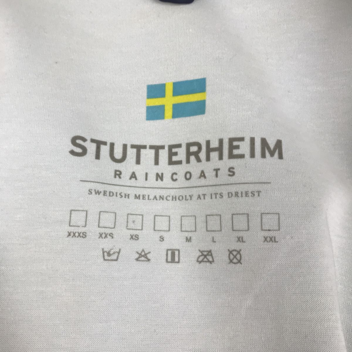 2N1708-U◆スウェーデン◆STUTTERHEIM ストゥッテルハイム MOSEBACKE レインコート ユニセックス ロング丈 雨◆紺 ネイビー_画像7