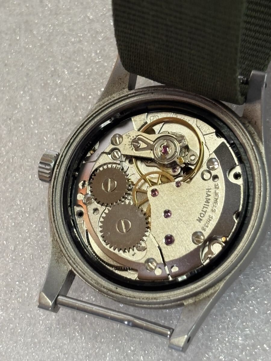 ハミルトン カーキ HAMILTON 手巻き 腕時計 9415A Khaki 動作品_画像2