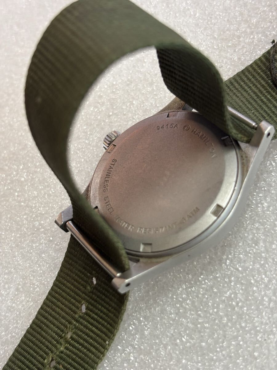 ハミルトン カーキ HAMILTON 手巻き 腕時計 9415A Khaki 動作品_画像4