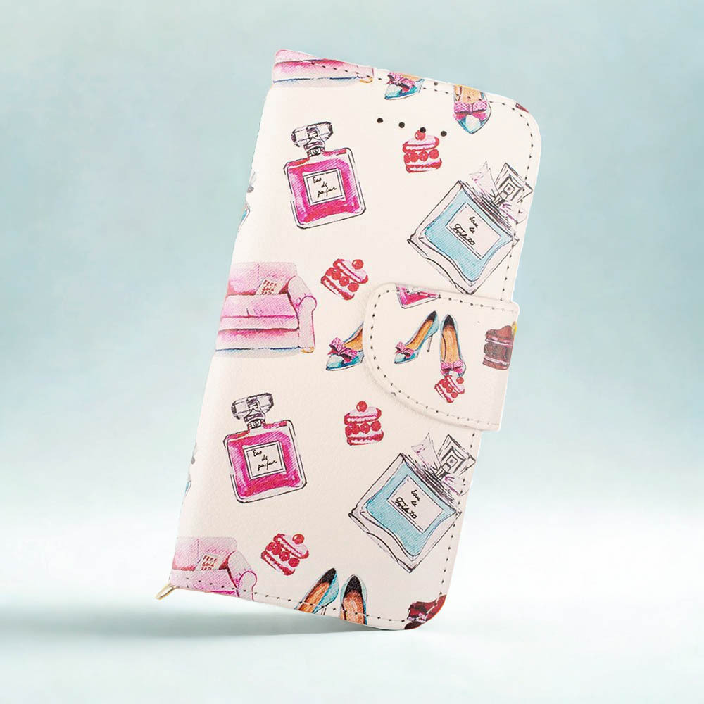 【 処分 3個セット 】 Google Pixel 4a ケース 手帳型 かわいい コスメ柄 カバー ホワイト おしゃれ スマホケース 革 ミラー 送料無料 安い_画像9