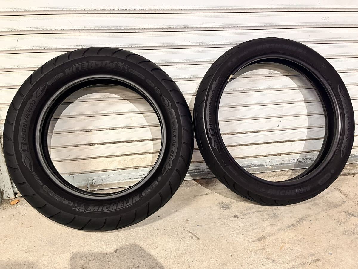 ミシュラン コマンダーⅡ フロント100/90B19リア150/80B16 セット_画像1