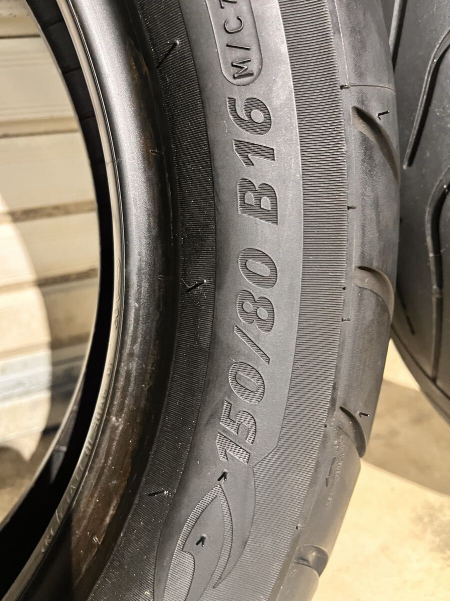 ミシュラン コマンダーⅡ フロント100/90B19リア150/80B16 セット_画像3